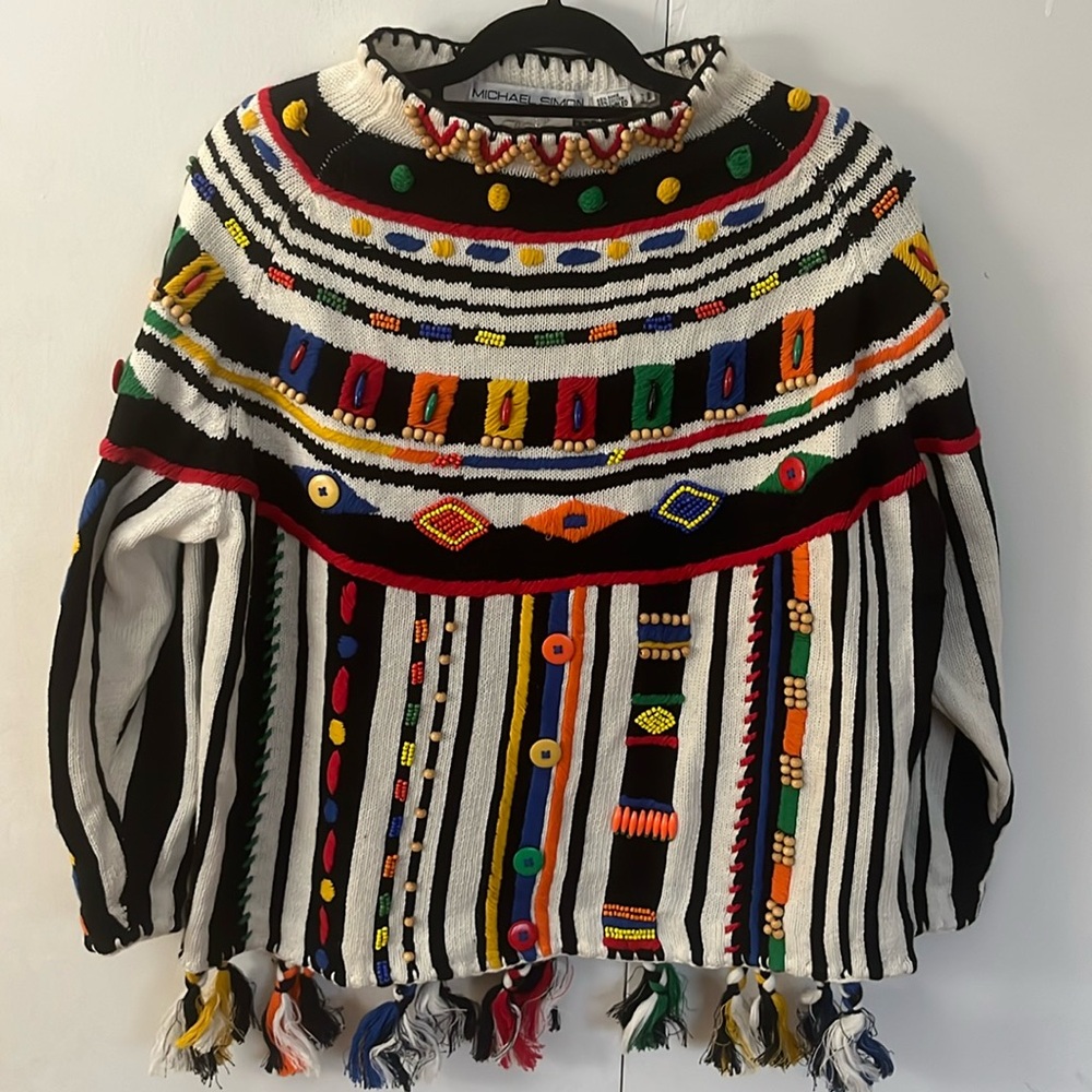 Vintage Michael Simon CACHE sweater one size